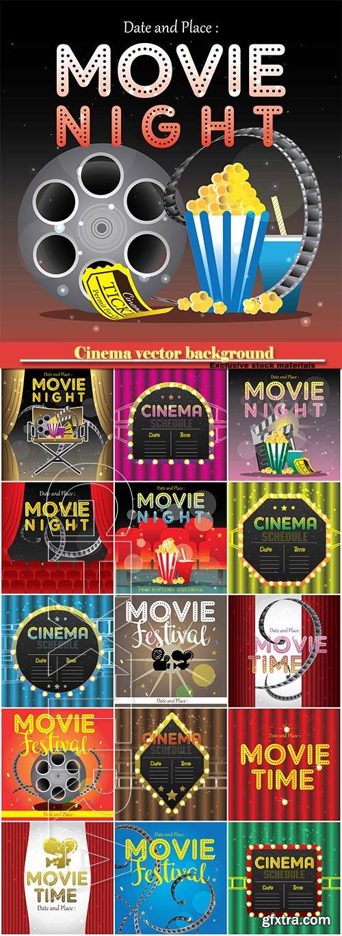 Cinema vector background