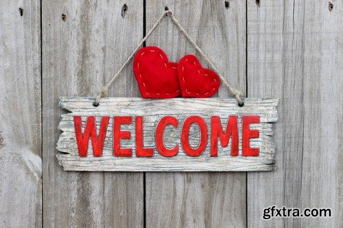 Welcome backgrounds - 8 UHQ JPEG