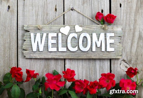 Welcome backgrounds - 8 UHQ JPEG