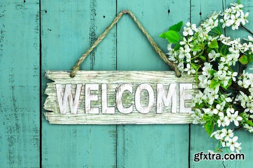 Welcome backgrounds - 8 UHQ JPEG