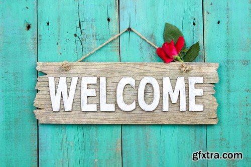 Welcome backgrounds - 8 UHQ JPEG