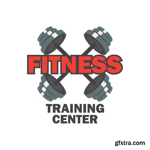 Fitness logo - 8 EPS