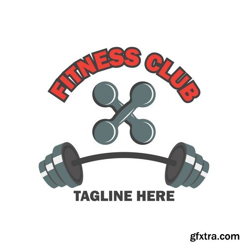 Fitness logo - 8 EPS