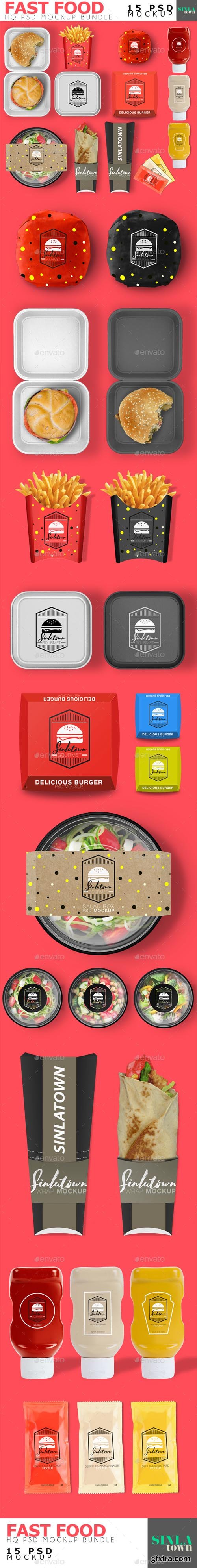 GR - Fast Food Product Mockup Bundle 20038737