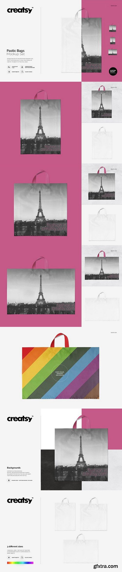 CM - Plastic Bags Mockup Set 1473443