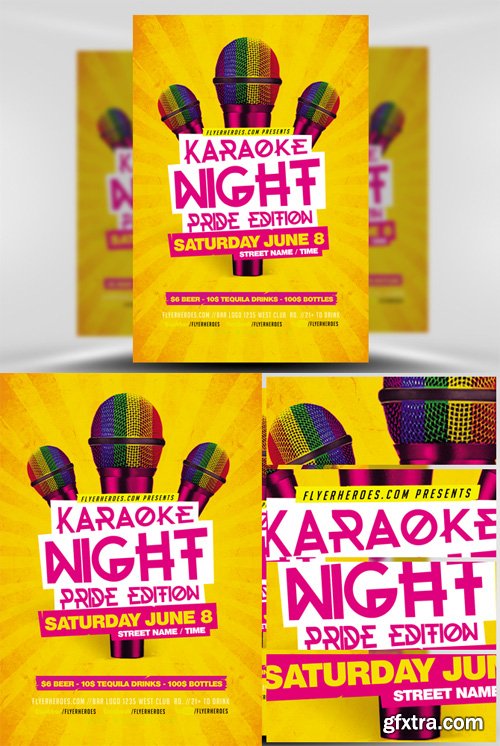 Karaoke Night - Pride Edition Flyer Template