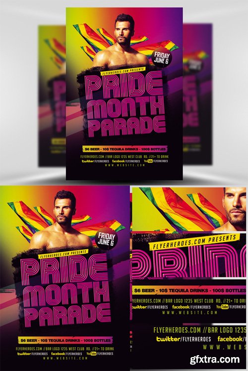 Pride Parade Flyer Template V2