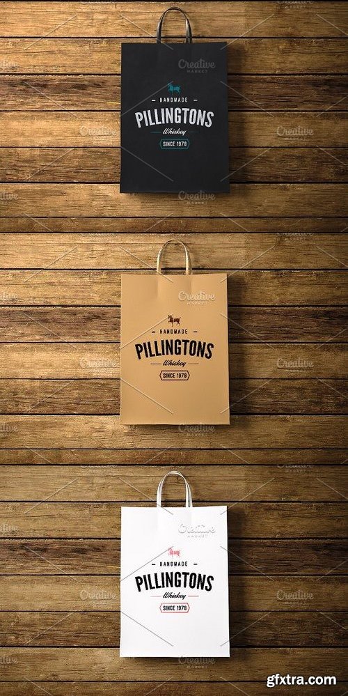 CM - Blank paper bags mockup 1243589