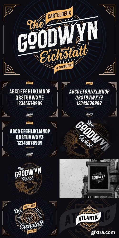 CM - Goodwyn Retro Fonts Family 1241514