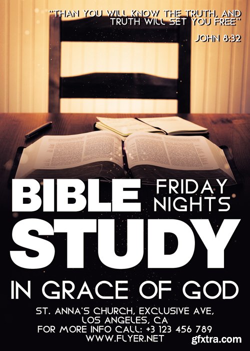 Bible Study - Premium A5 Flyer Template