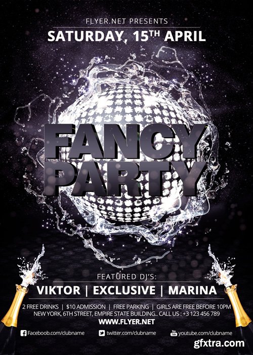 Fancy Party - Premium A5 Flyer Template