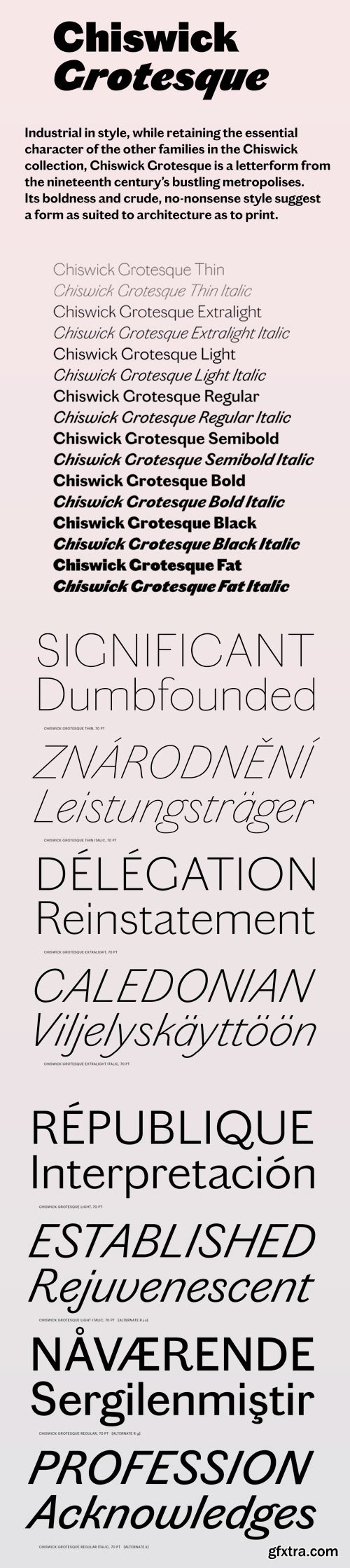 Chiswick Grotesque Font Family