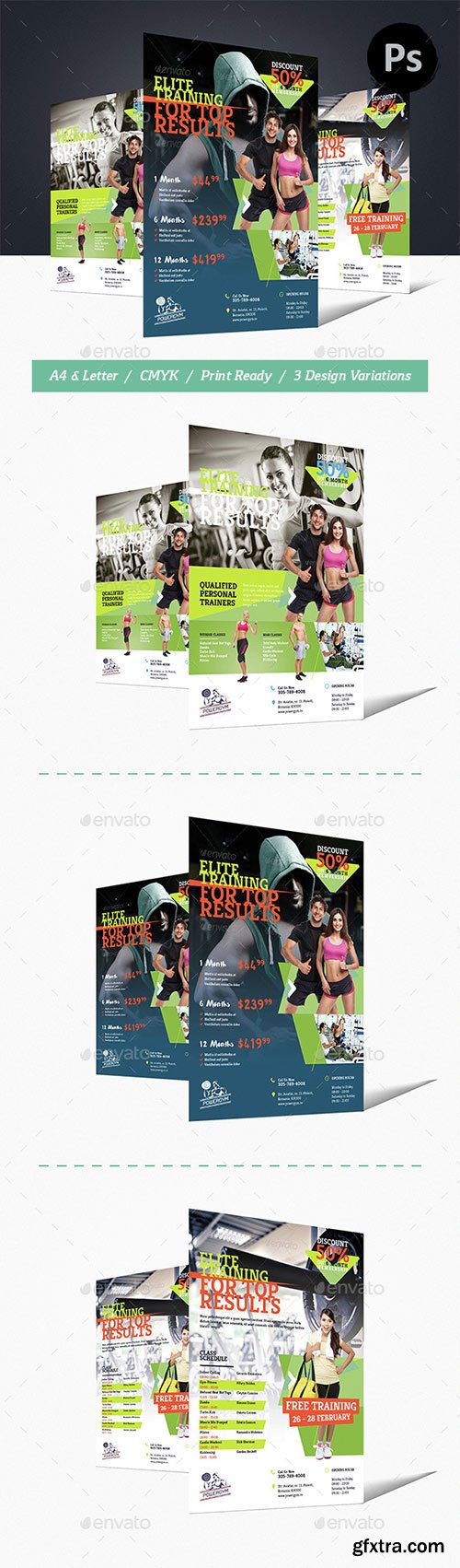 Graphicriver - Fitness & Gym Flyer 14779608