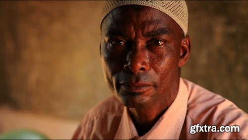 Muslim man in african village 2