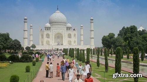 Taj mahal unesco world heritage site agra uttar pradesh state india asia