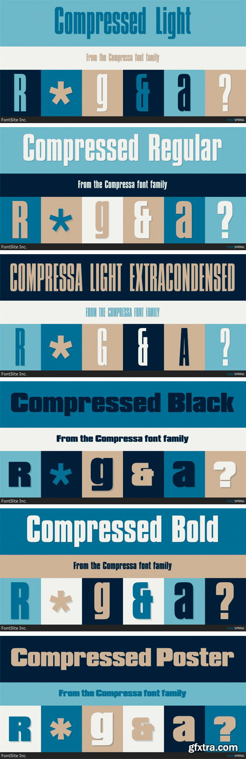 Compressa Font Family