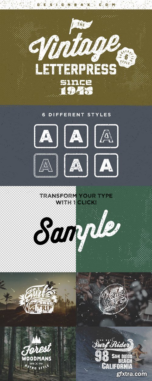 Vintage Letterpress Text Effects