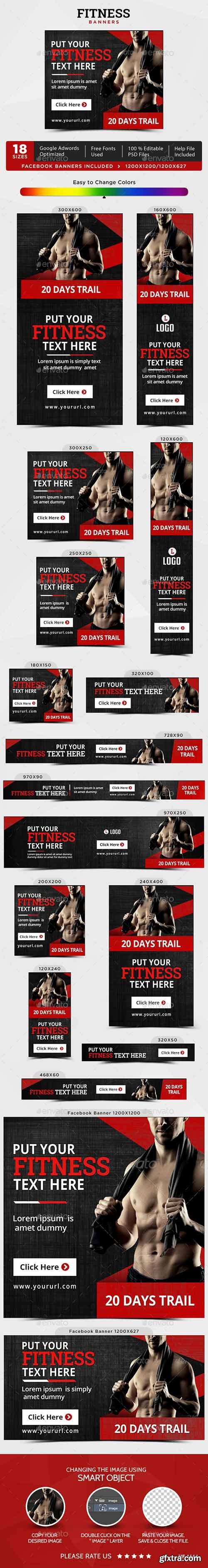 Graphicriver - Fitness Banners 17230394