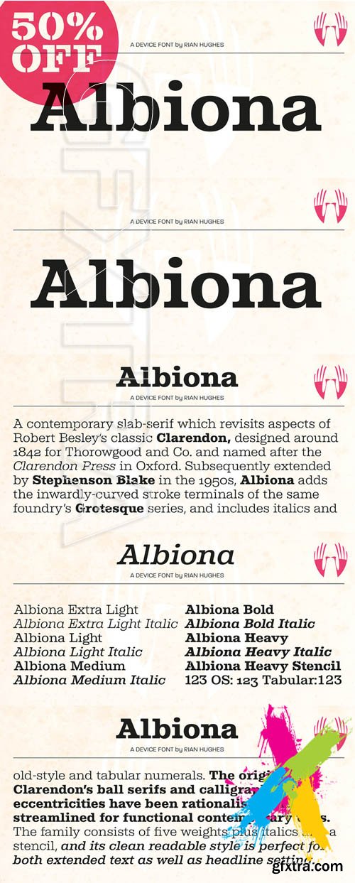 Albiona new Font Family