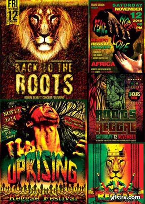 Reggae Flyer 5in1 V1 Flyer Template