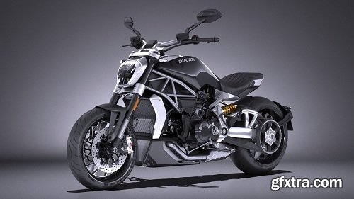 Ducati X-Diavel 2016 3d Model