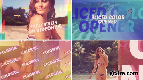 Videohive Sliced Color Opener 17526200