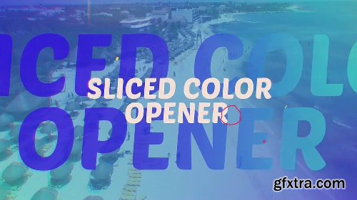 Videohive Sliced Color Opener 17526200