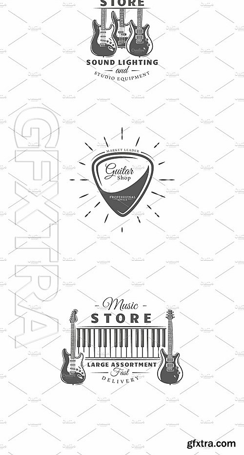 CreativeMarket 37 Music Logos Templates 1376087