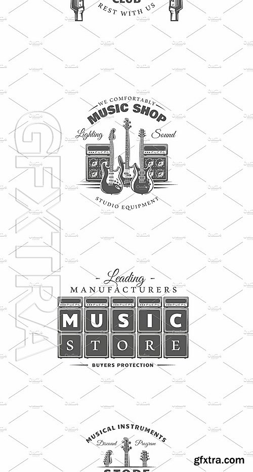 CreativeMarket 37 Music Logos Templates 1376087