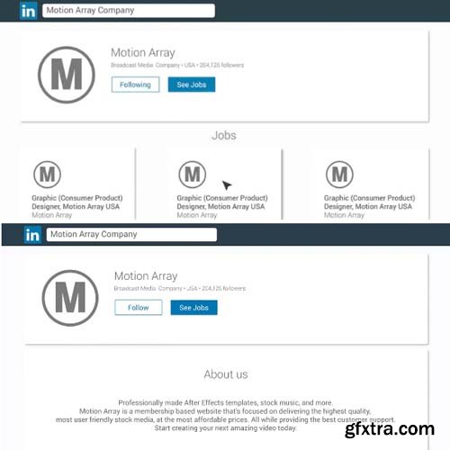 Linkedin Corporative Search - After Effects