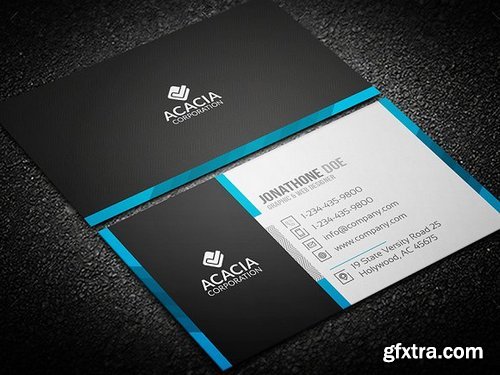 CM - Sleek and Simple Business Card 800218