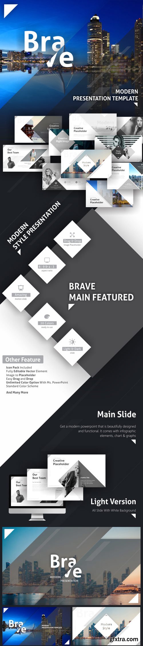 Graphicriver - Brave Modern Presentation Template 19616973