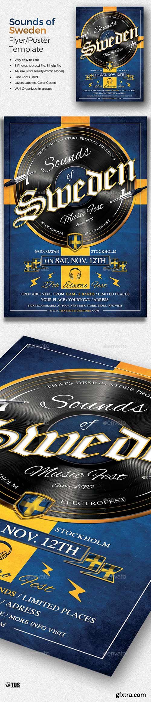 Graphicriver - Sounds of Sweden Flyer Template 20051914