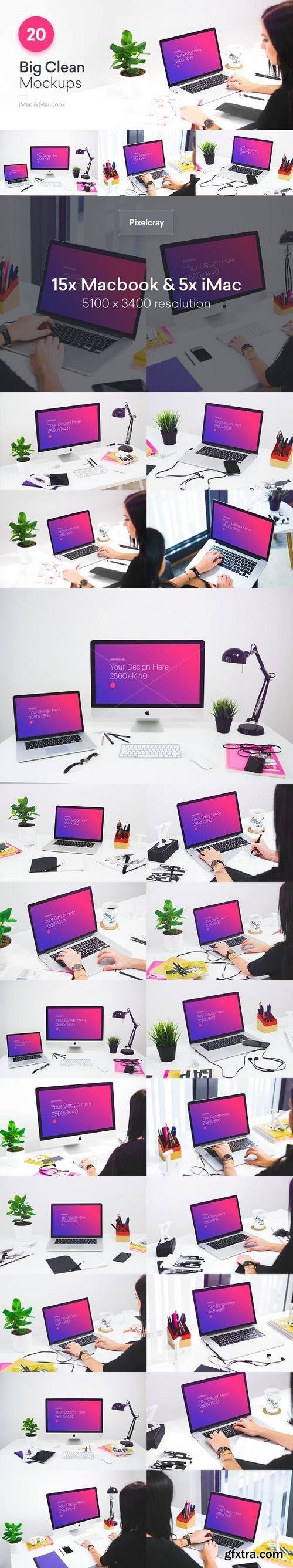 CM - 20 PSD Mockups Clean Office 1241165