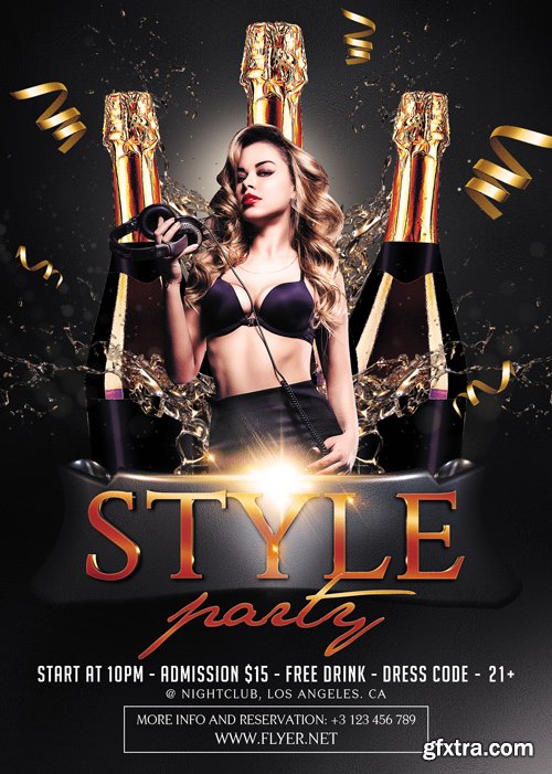 Style Party - Premium A5 Flyer Template