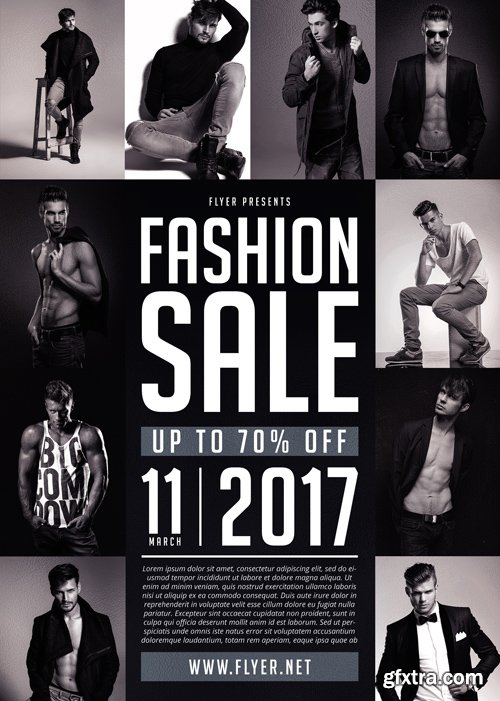 Fashion Sale - Premium A5 Flyer Template