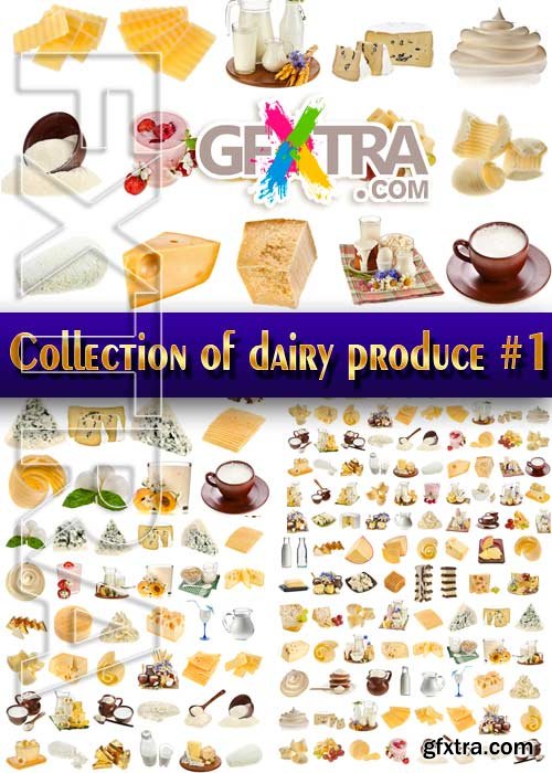 Food. Mega Collection. Dairy produce #1 - Stock Photo