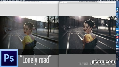 Complete post production workflow: from Lightroom to Photoshop - Lonely road (v2.5)