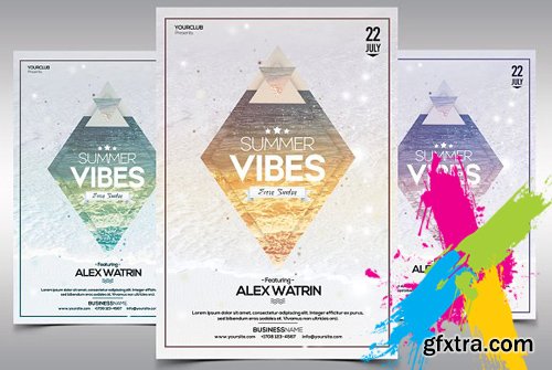 CM - Summer Vibes - PSD Flyer Template 1570676