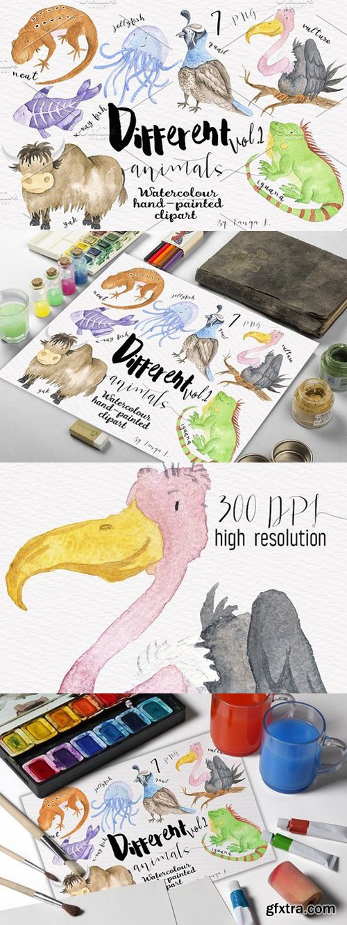 CM - Different Watercolor Animals Vol.2 1450868