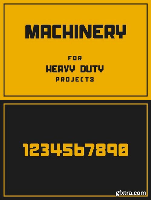 CM - Machinery Display Font 1472419