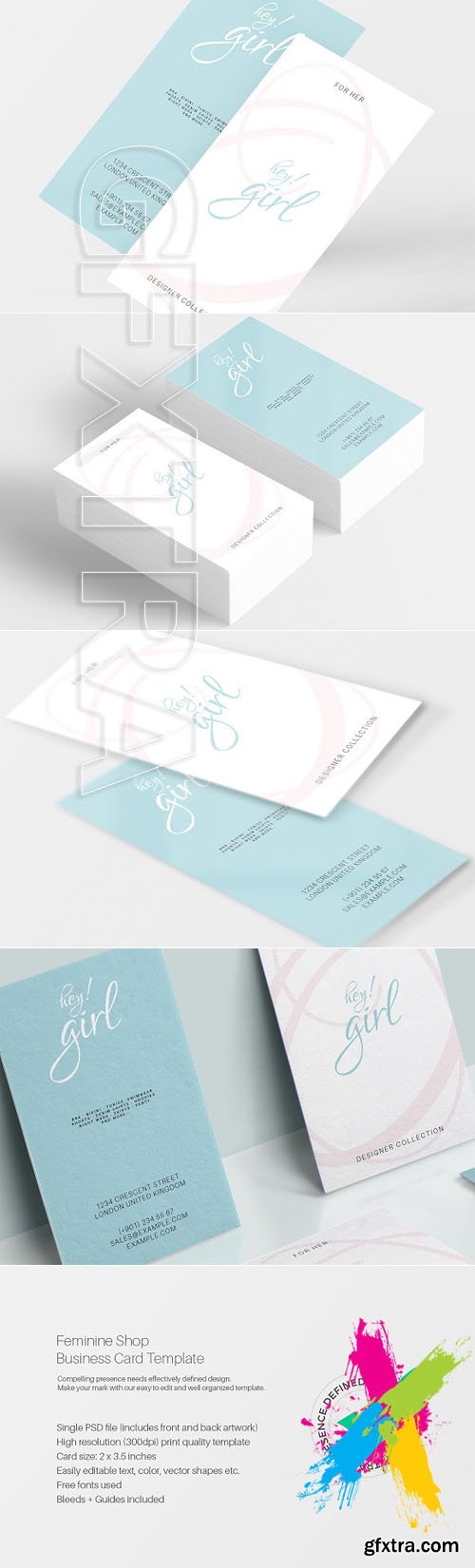 CM - Feminine Shop Business Card Template 1571653