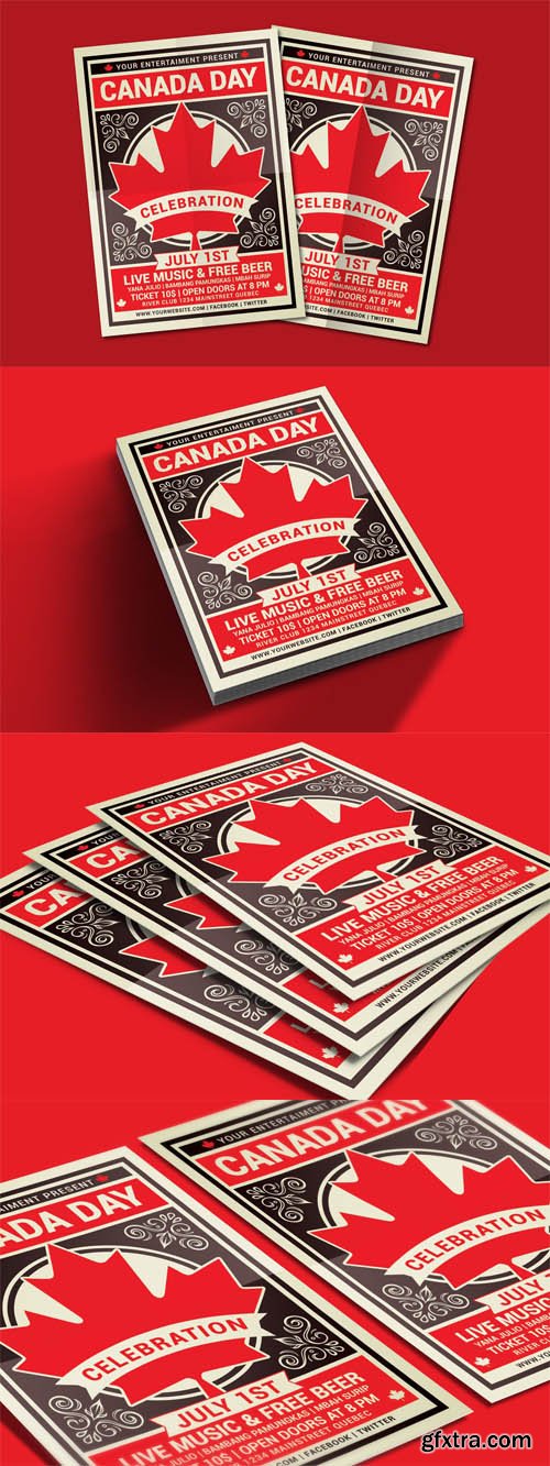 Canada Day Flyer Template