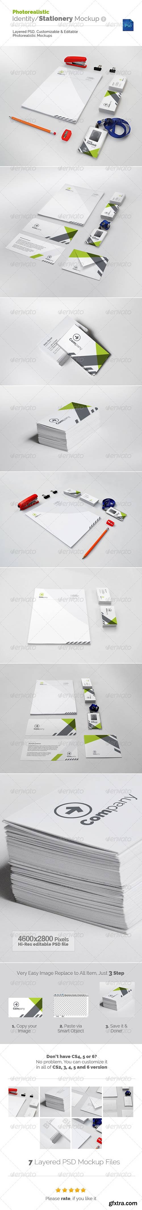 Graphicriver - Photorealistic Identity/Stationery Mockup v2 5428804