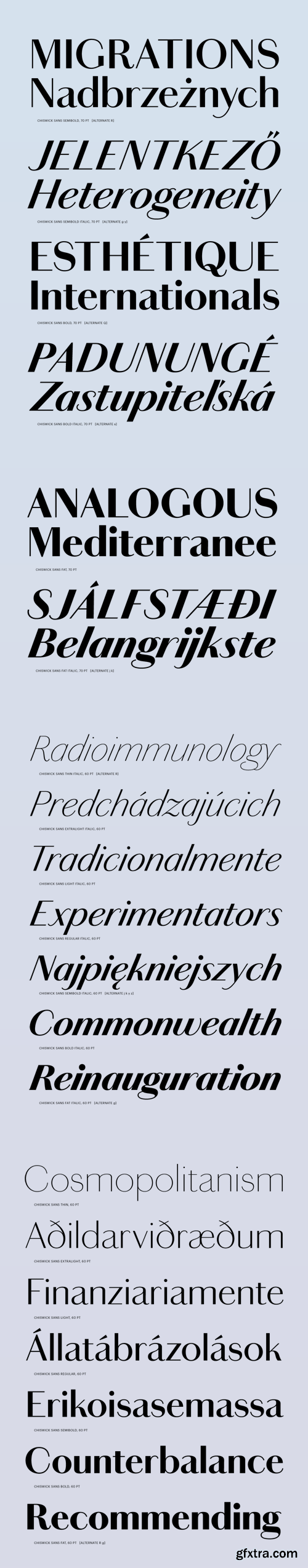 Chiswick Sans Font Family