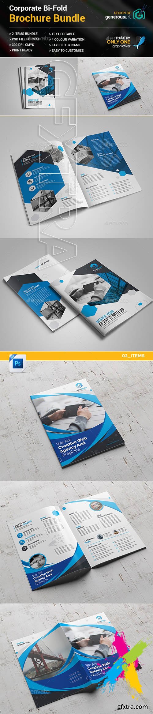 GR - Business Bi-Fold Brochure Bundle 2 in 1 20074786