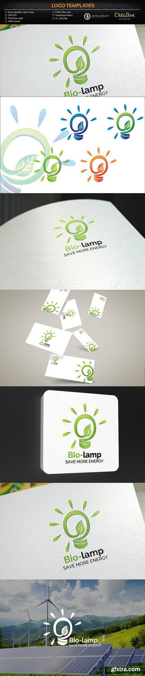 CM - Bio Lamp / Energy - Logo Template 1241613