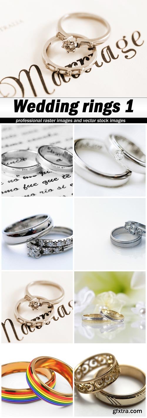 Wedding rings 1 - 8 UHQ JPEG