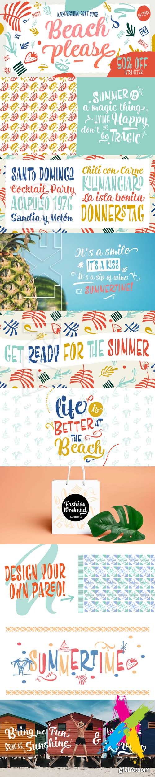 Beach Please font family