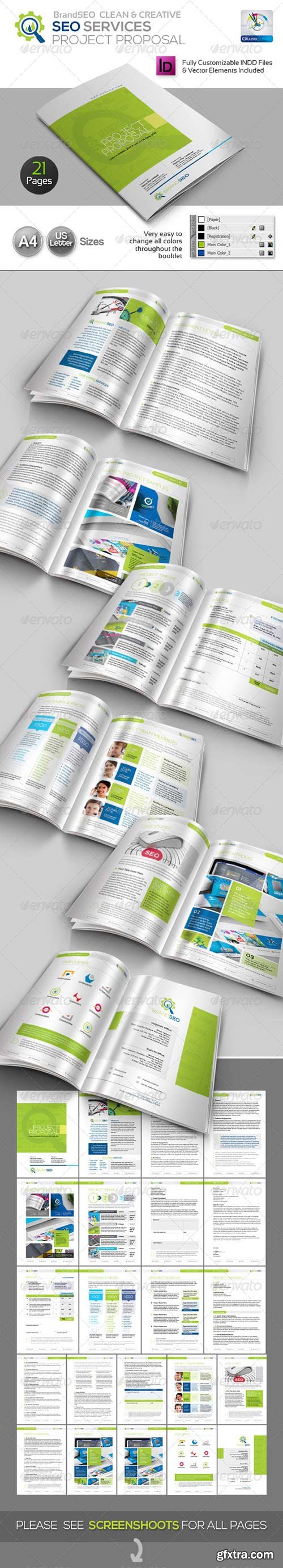 Graphicriver - BrandSEO Clean SEO Service Project Proposal 4309560